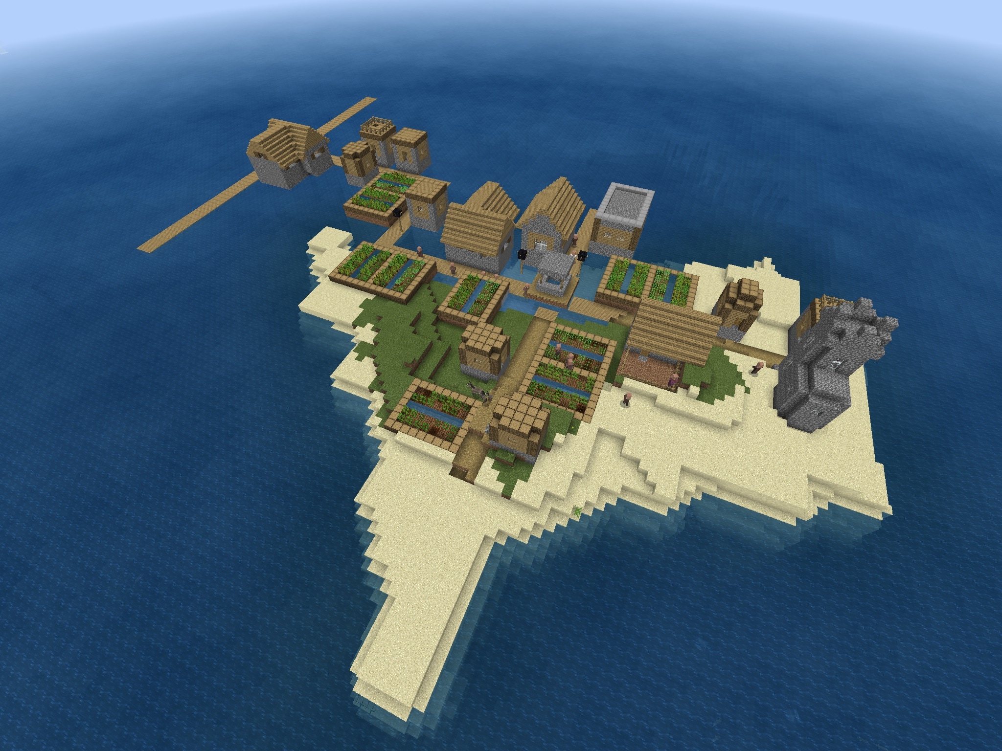 Floating Village Seed - Above