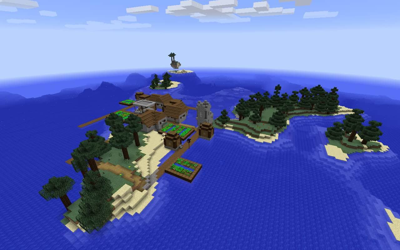 Minecraft Island Village Seed