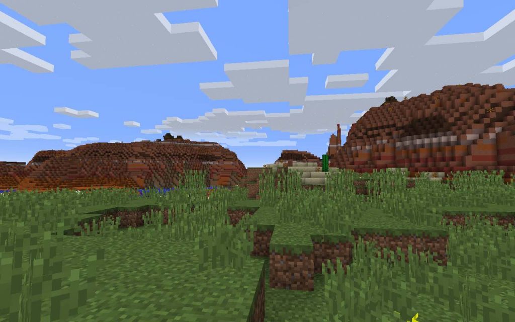 Mesa Biome from Spawn