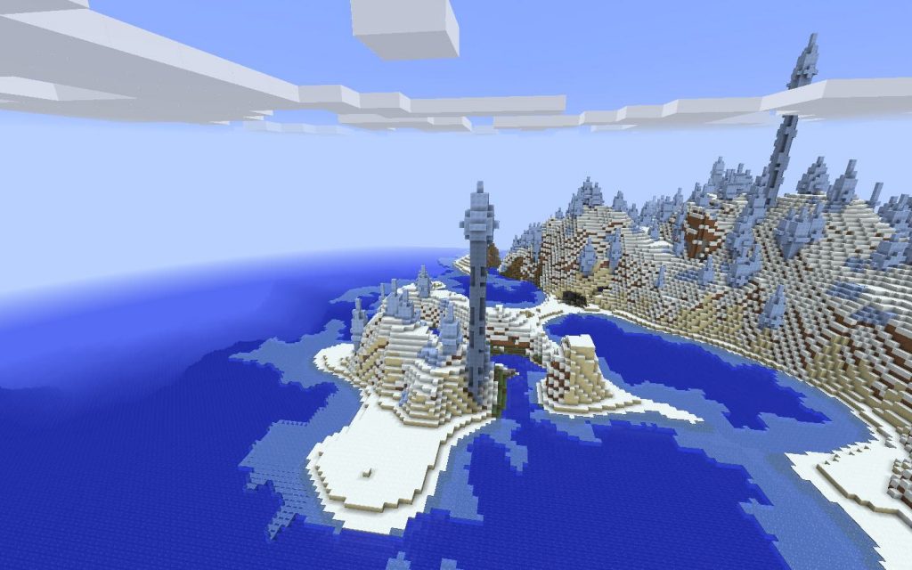 Ice Spike Biome from Spawn