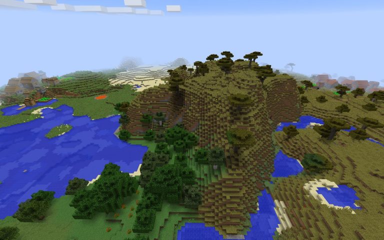 Two Villages In Two Biomes Minecraft Seed Hq 