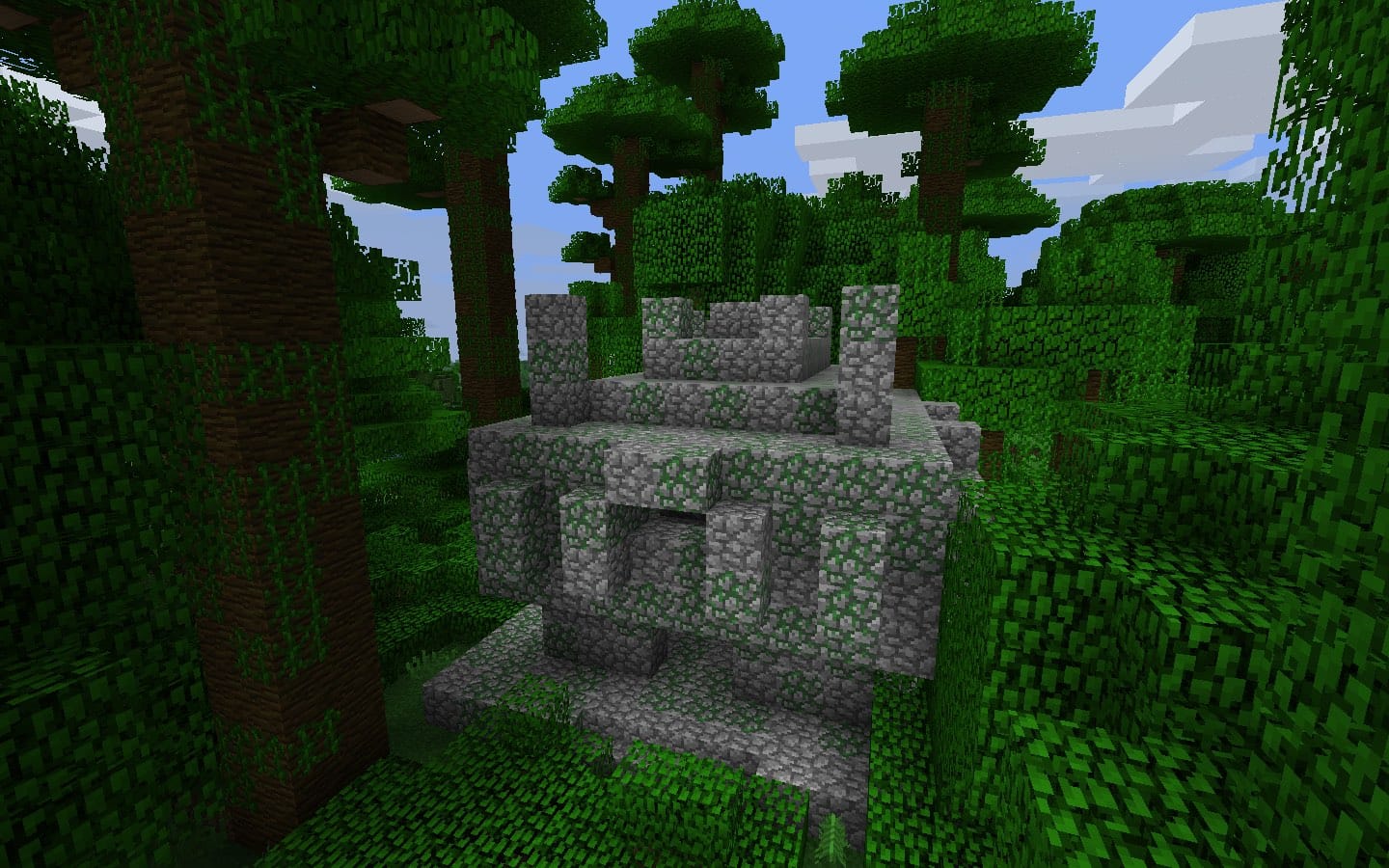 Spawn In Front Of Jungle Temple Minecraft Seed Hq