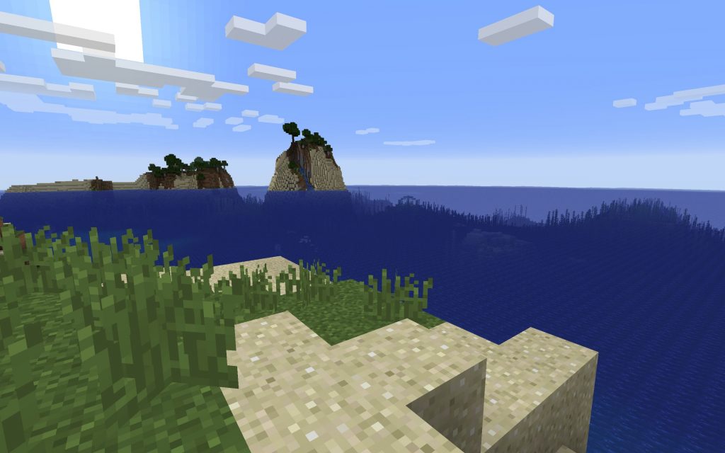 Island Spawn - Ocean Monument in View