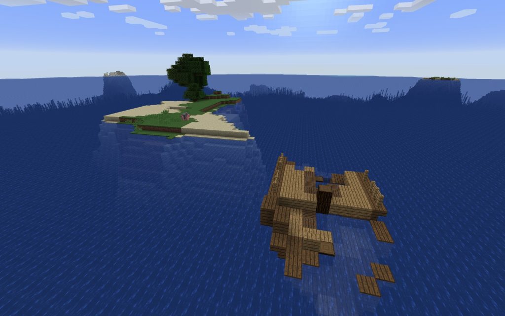 Free-Floating Ghost Shipwreck Minecraft Seed (Java 