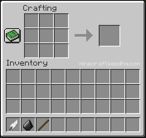 Minecraft Make Arrows - Step 1
