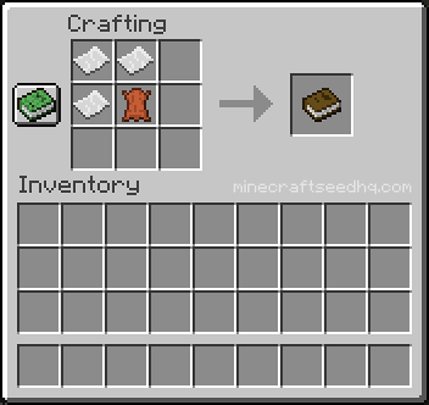 Minecraft Book Recipe and Crafting Instructions