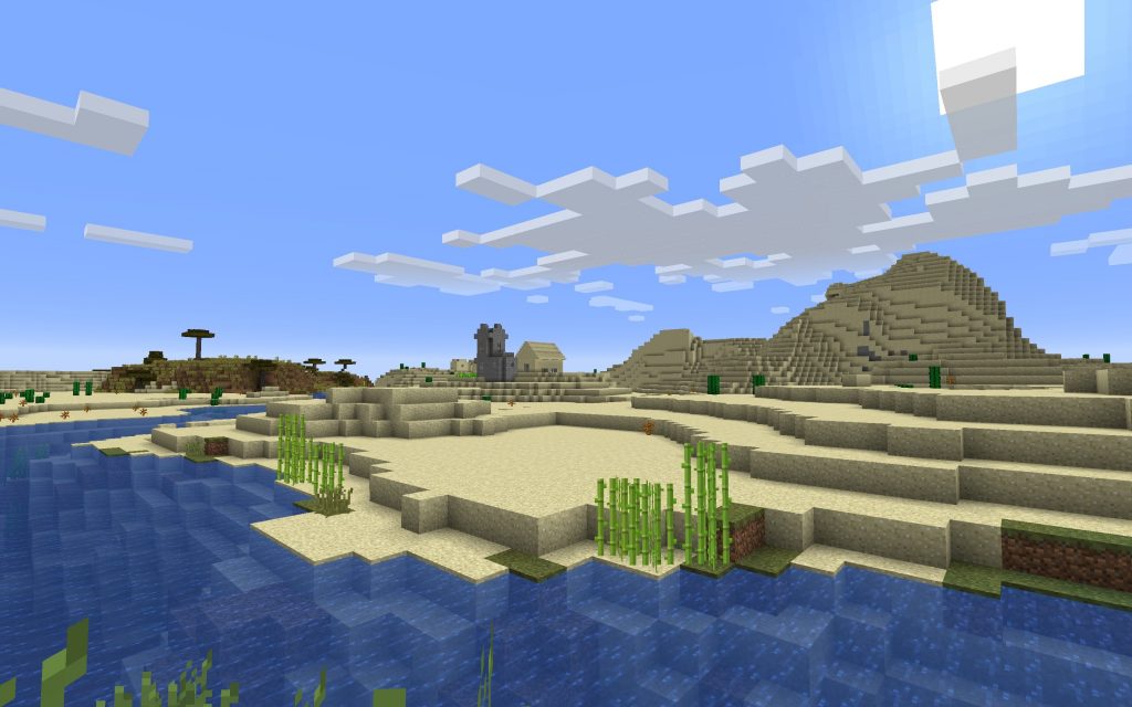 Minecraft Seed - Spawn and Desert Village