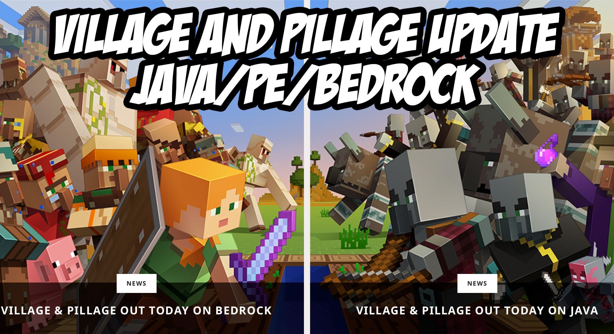 Get the Free Minecraft Village and Pillage Update!