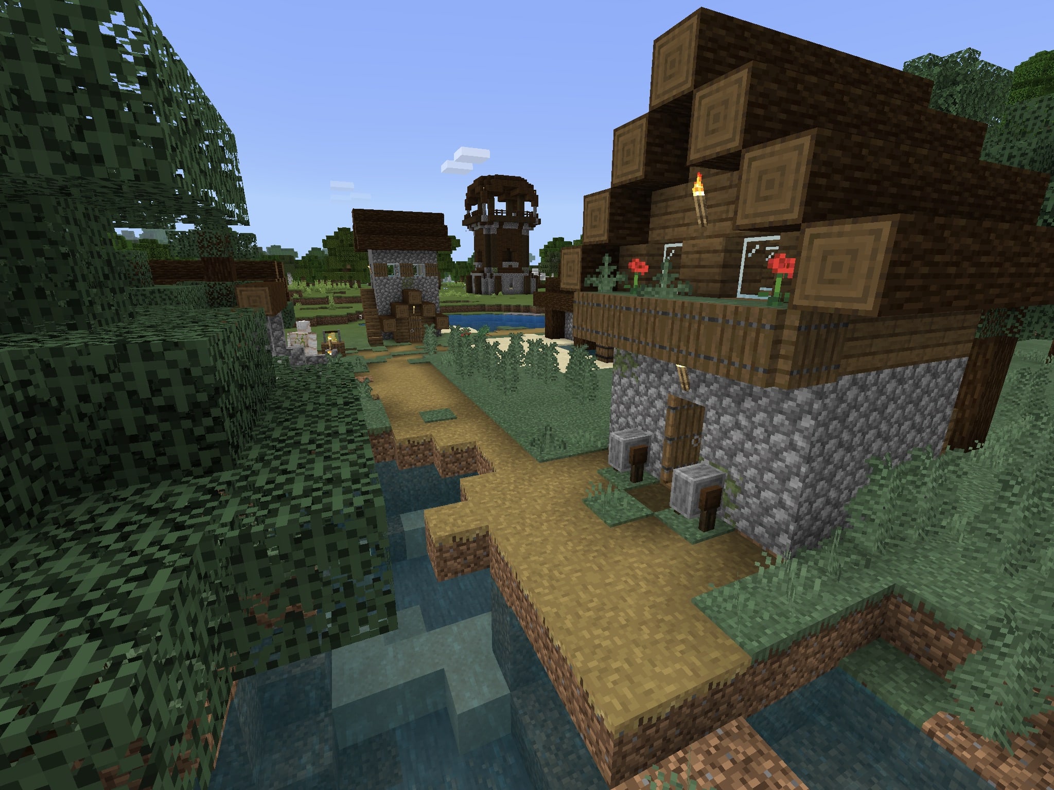 Villagers Beside Pillagers Minecraft Seed For Pe Bedrock