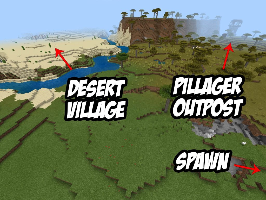 Pillager Outpost and Village Relation