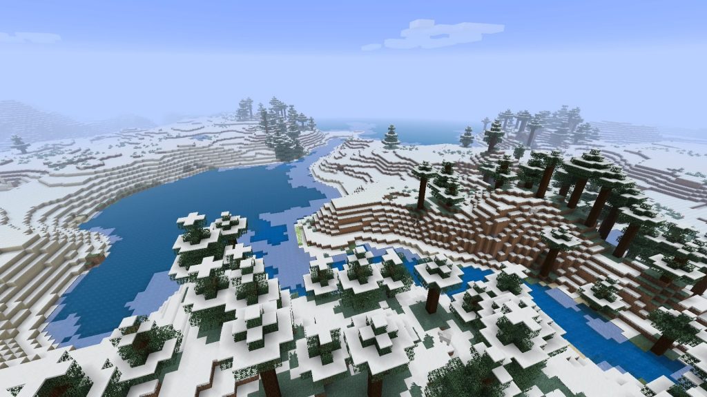 Snowy Biome and Frozen River (PS4)