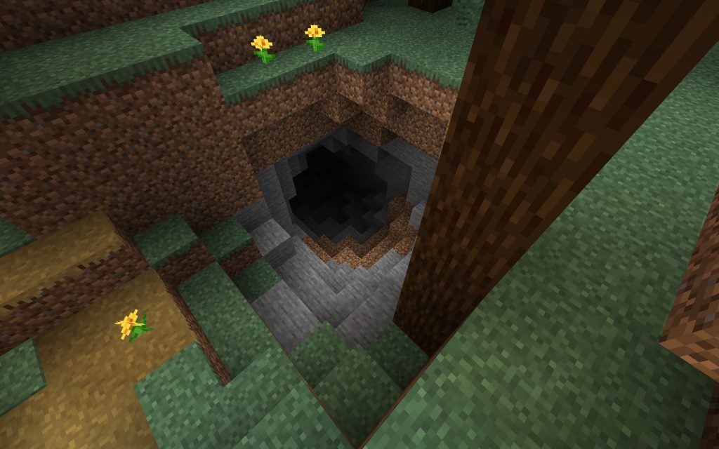 Deep Cave Entrance - Minecraft 1.14 Seed