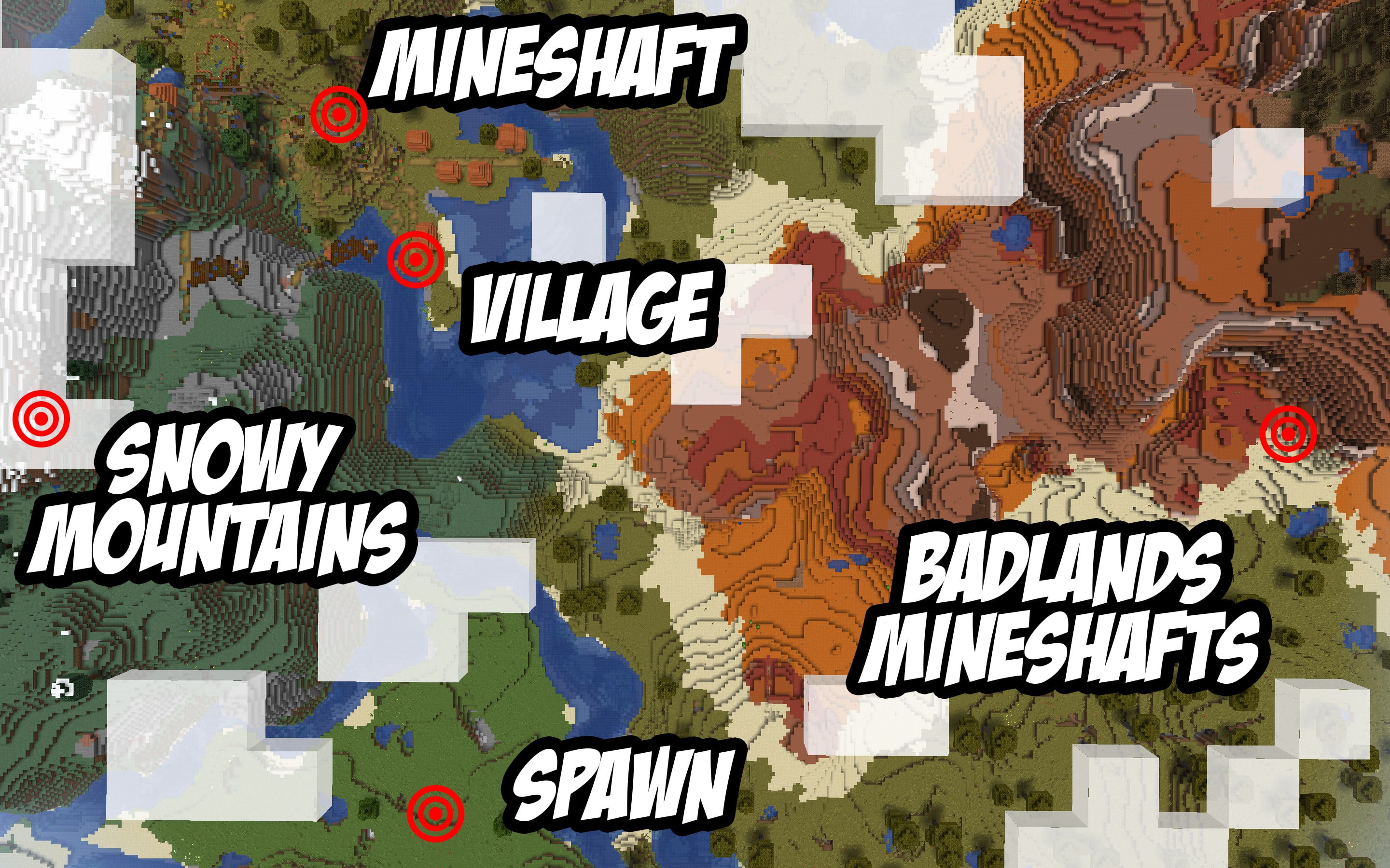 Minecraft Seed - Mineshafts - 1.14